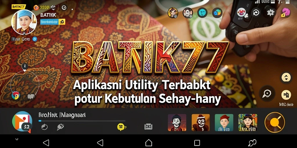Antarmuka sederhana dan fungsional dari BATIK77 untuk efisiensi sehari-hari.