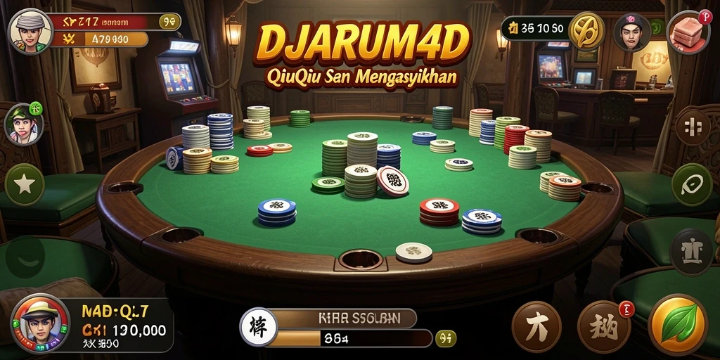Screenshot gameplay QiuQiu di DJARUM4D yang mendebarkan.