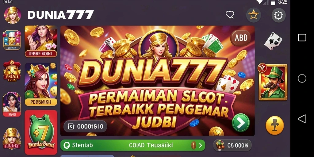 Tampilan menarik dari gameplay DUNIA777 dalam permainan slot.