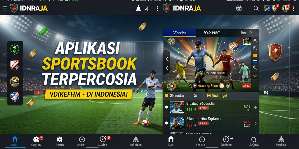 Tampilan gameplay Sportsbook IDNRAJA yang menarik dan interaktif.