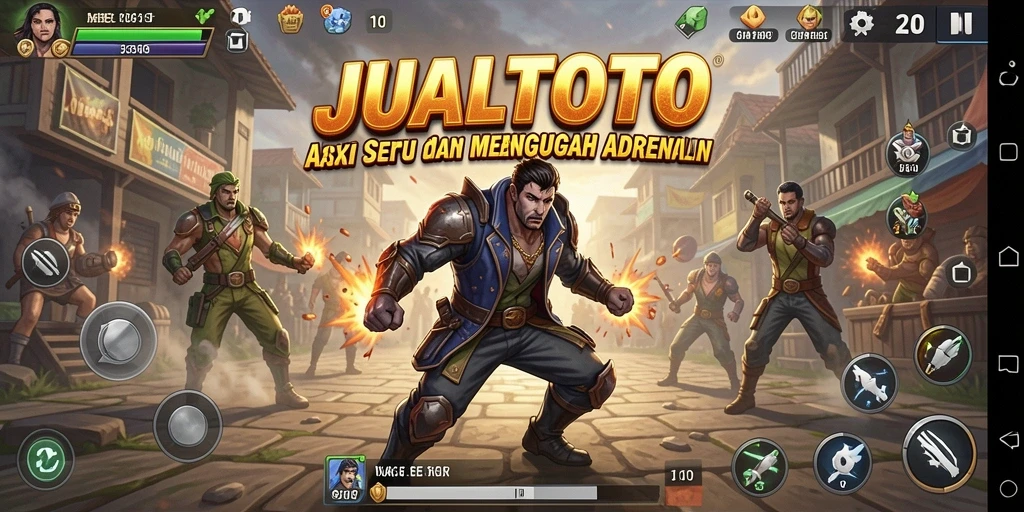 Screenshot menampilkan aksi seru dalam gameplay JUALTOTO.