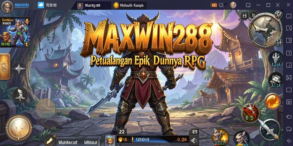 Tangkapan layar gameplay epik di dunia RPG MAXWIN288.