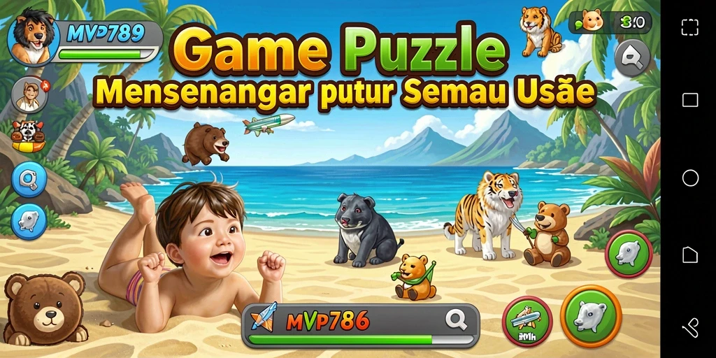 Screenshot gameplay MVP789 menampilkan suasana puzzle yang menantang dan menyenangkan.