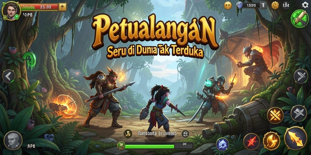 Gameplay RP8 yang seru dan penuh tantangan di dunia petualangan.