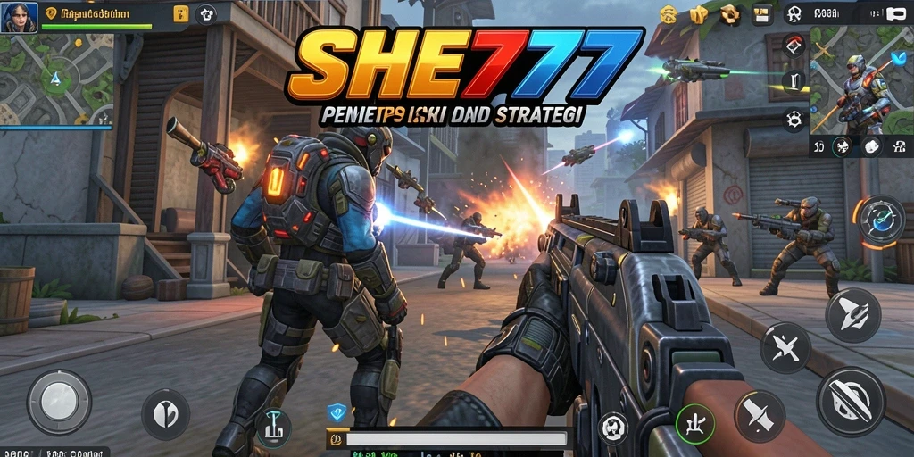 Screenshot gameplay SHE777 menampilkan aksi mendebarkan dan strategi tempur.